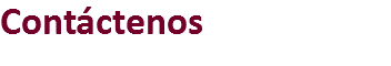 Contáctenos